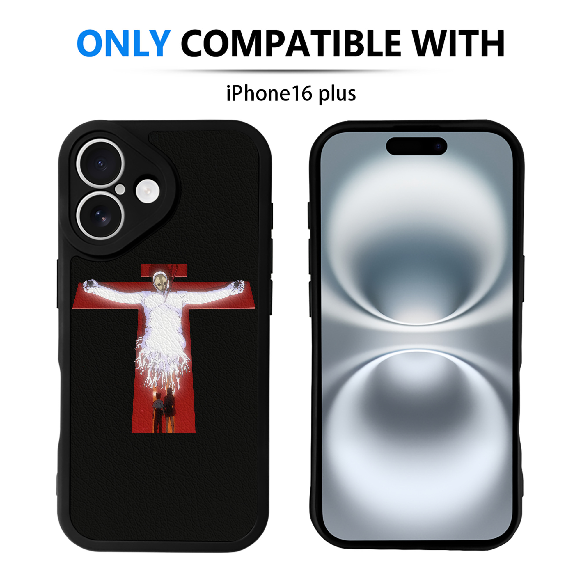 （画像用） EVA 新世紀エヴァンゲリオン 【iPhone 16シリーズ対応】シリコンスマホケース（レザー調） 材質：シリコン